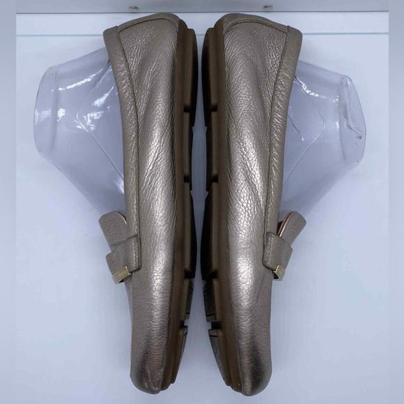 Calvin Klein Lilliana Metallic Gold Leather Women’s Loafers Size 10 - Picture 5 of 8